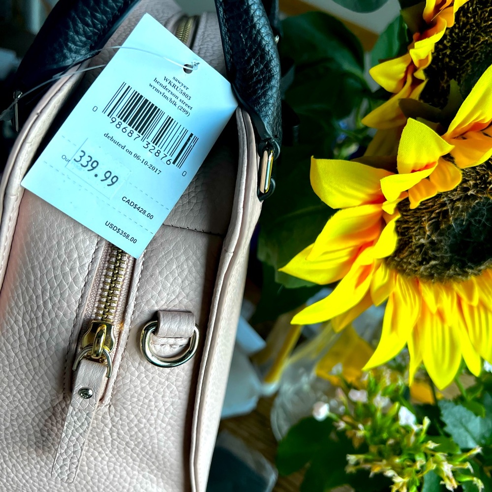 🌹 NWT ~ Authentic PEBBLED LEATHER.                                🌹 BLUSH PINK - Picture 5 of 11